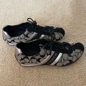 Black Coach Sneakers- Women’s size 9M, EUC
